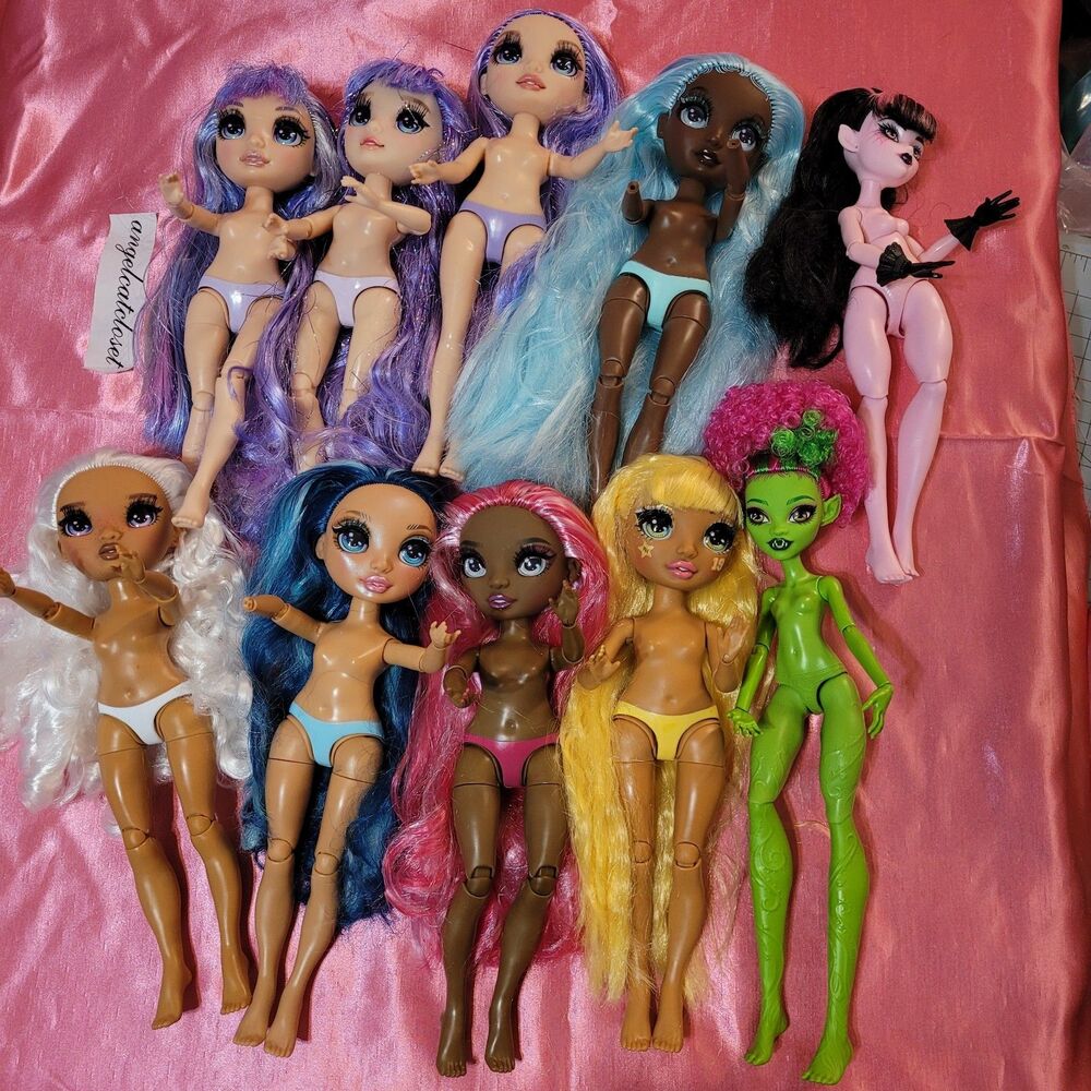 Rainbow Monster High Doll Lot of 10 G3 Draculaura Venus Violet Sunny Robin Dolls